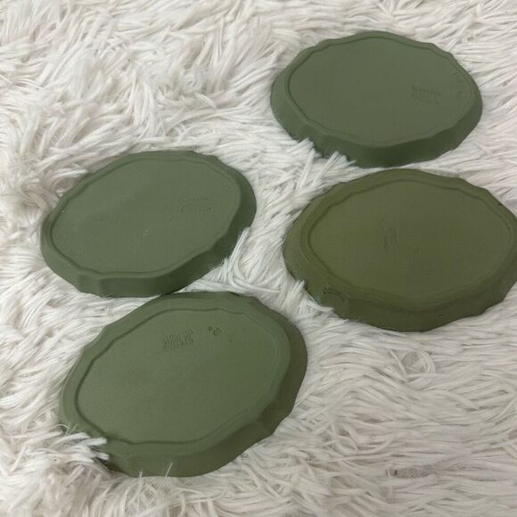 Wedgwood Vintage Jasperware Oval Trinket Dish 4pc   Cherub GreekMythology Motiff - Picture 4 of 7